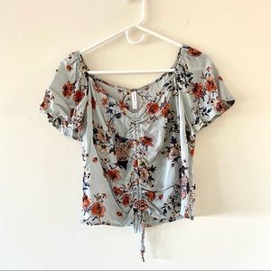 Light blue print Xhilaration top